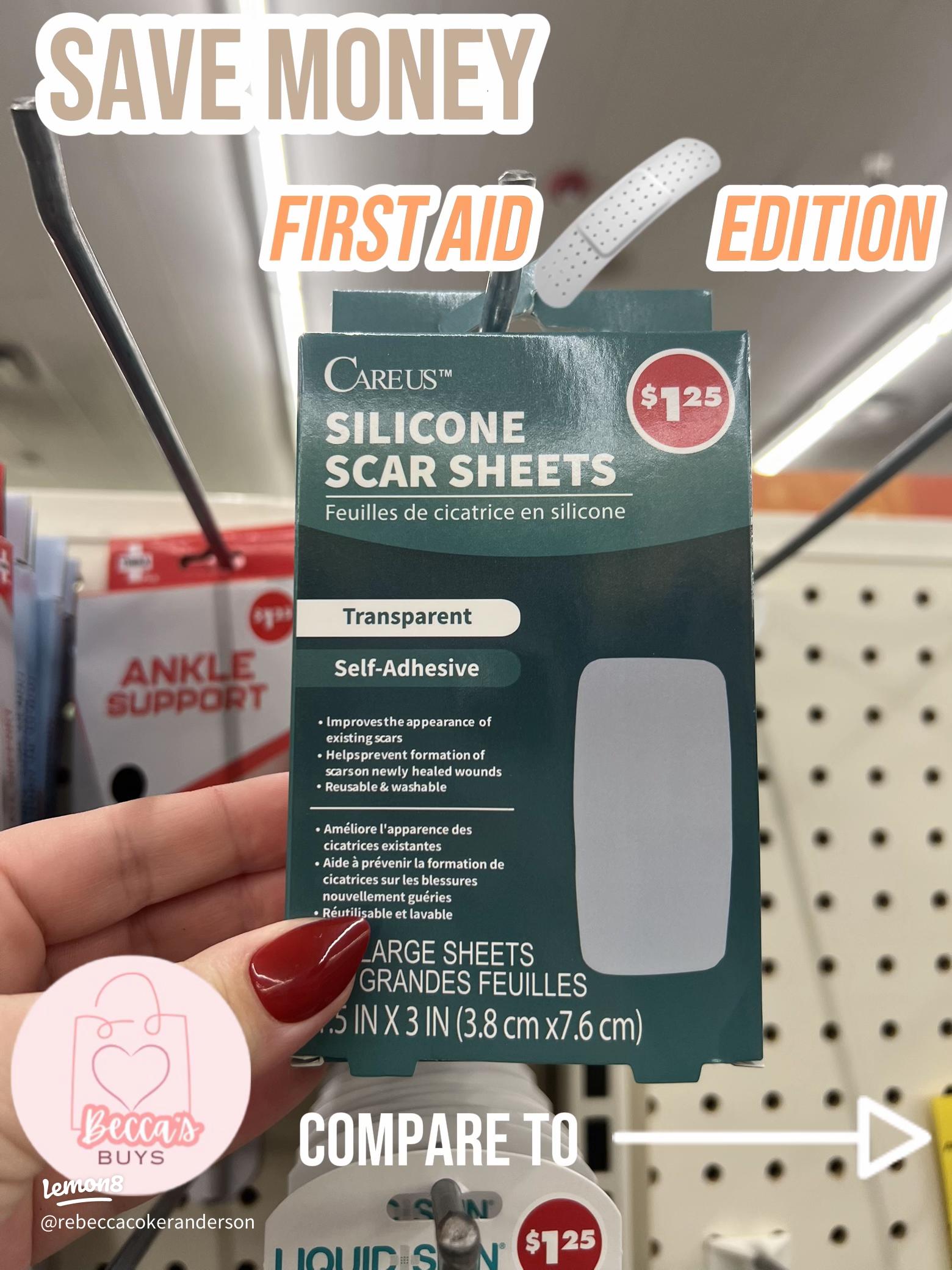 Save big money on silicone scar sheets Dollar Tree low prices