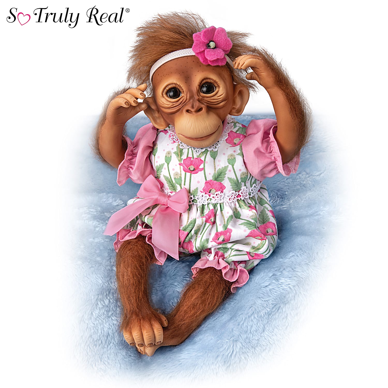 Realistic Monkey Doll That Moves Naturally | Fun Lifelike Animal Doll for Play